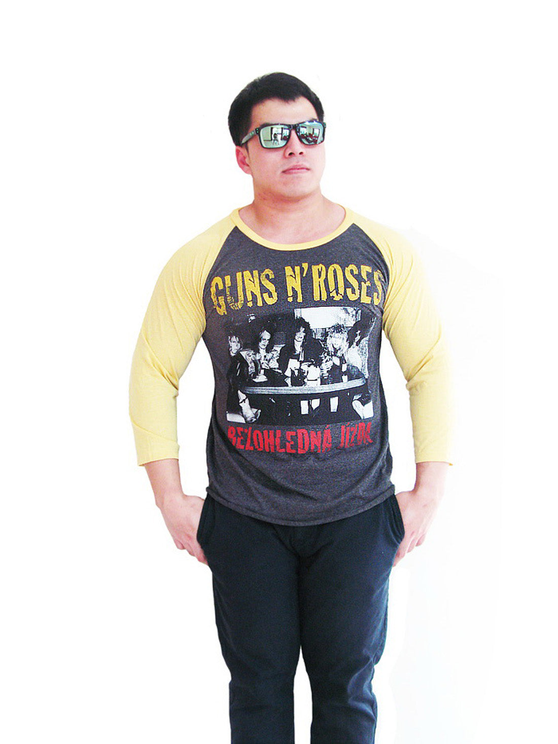 Guns n Roses Mens Raglan T-Shirt