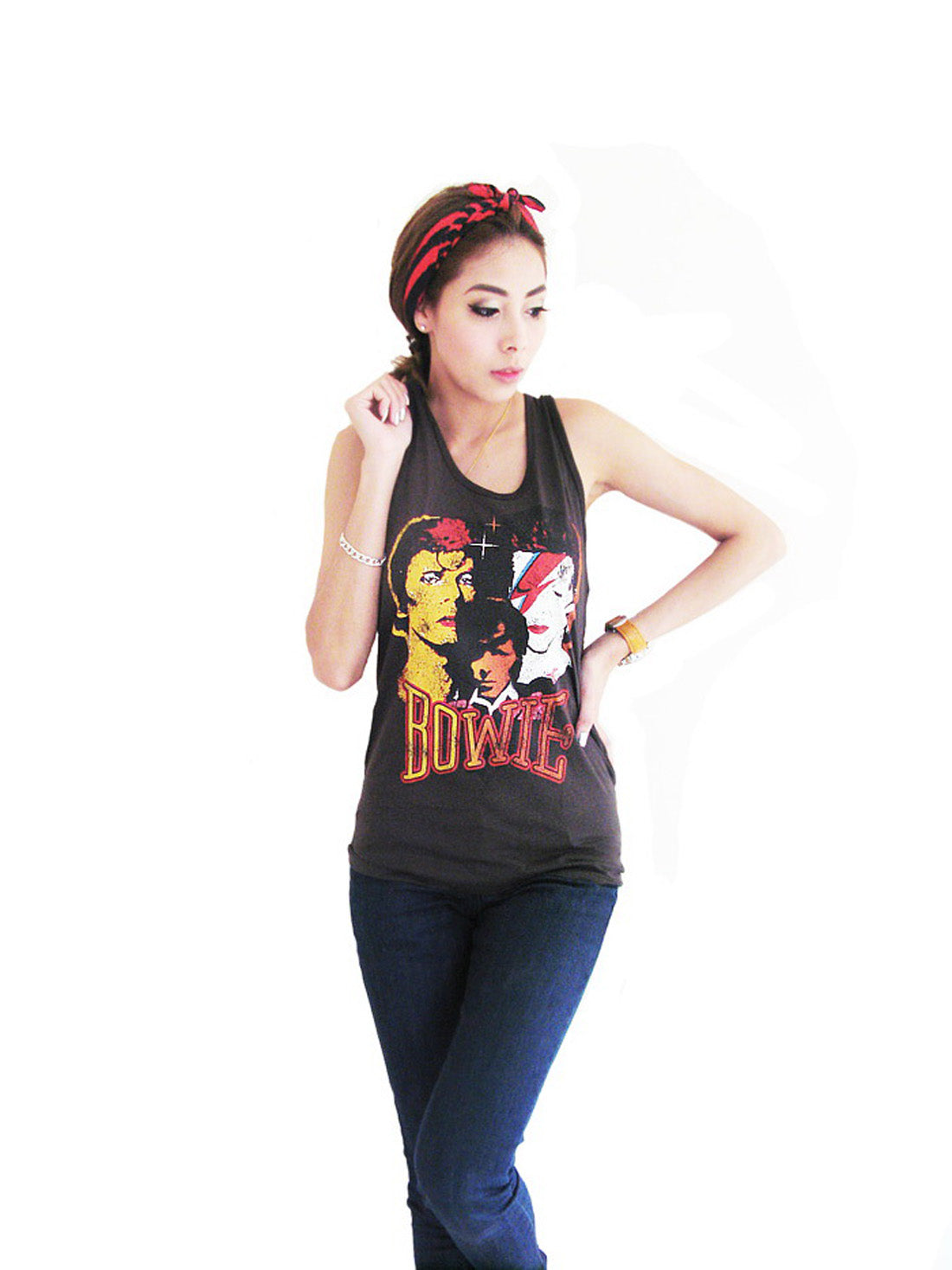 David Bowie Womens Tank Top T-Shirt