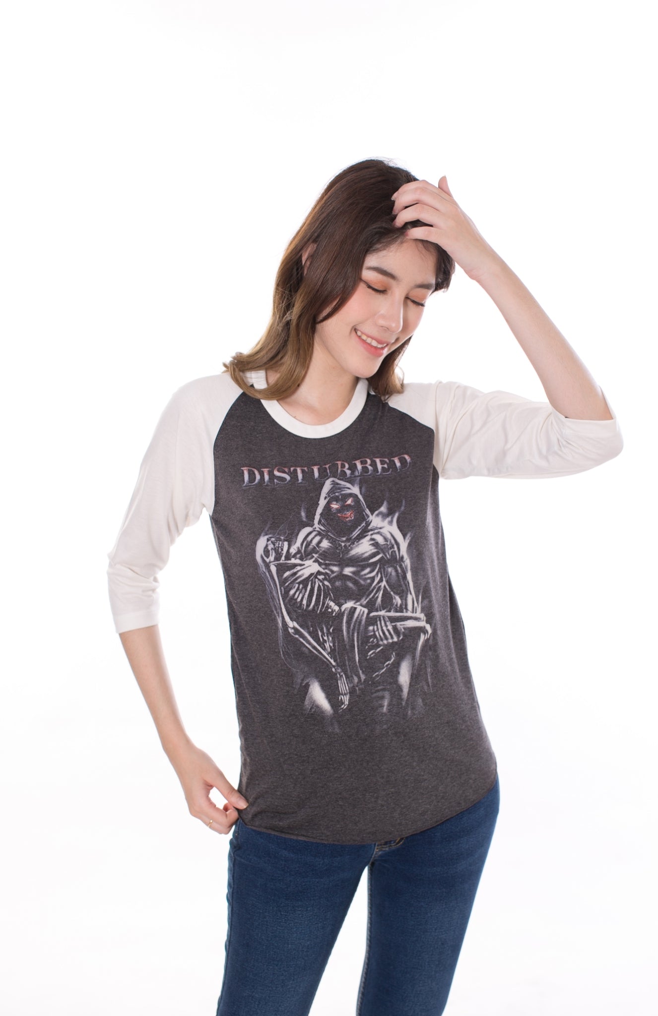 Disturbed Lost Souls Womens Raglan T-Shirt