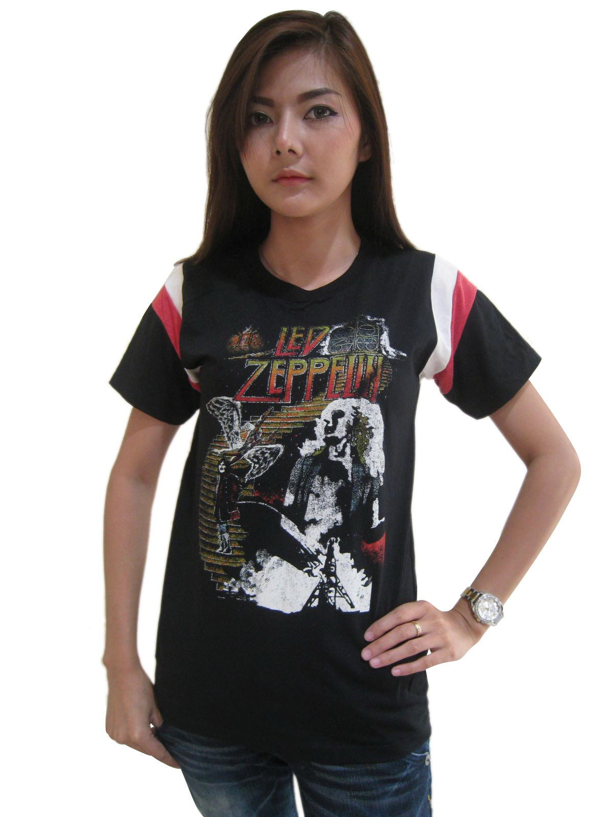 Led Zeppelin U.S. Tour 1971 Womens Short Sleeve T-Shirt