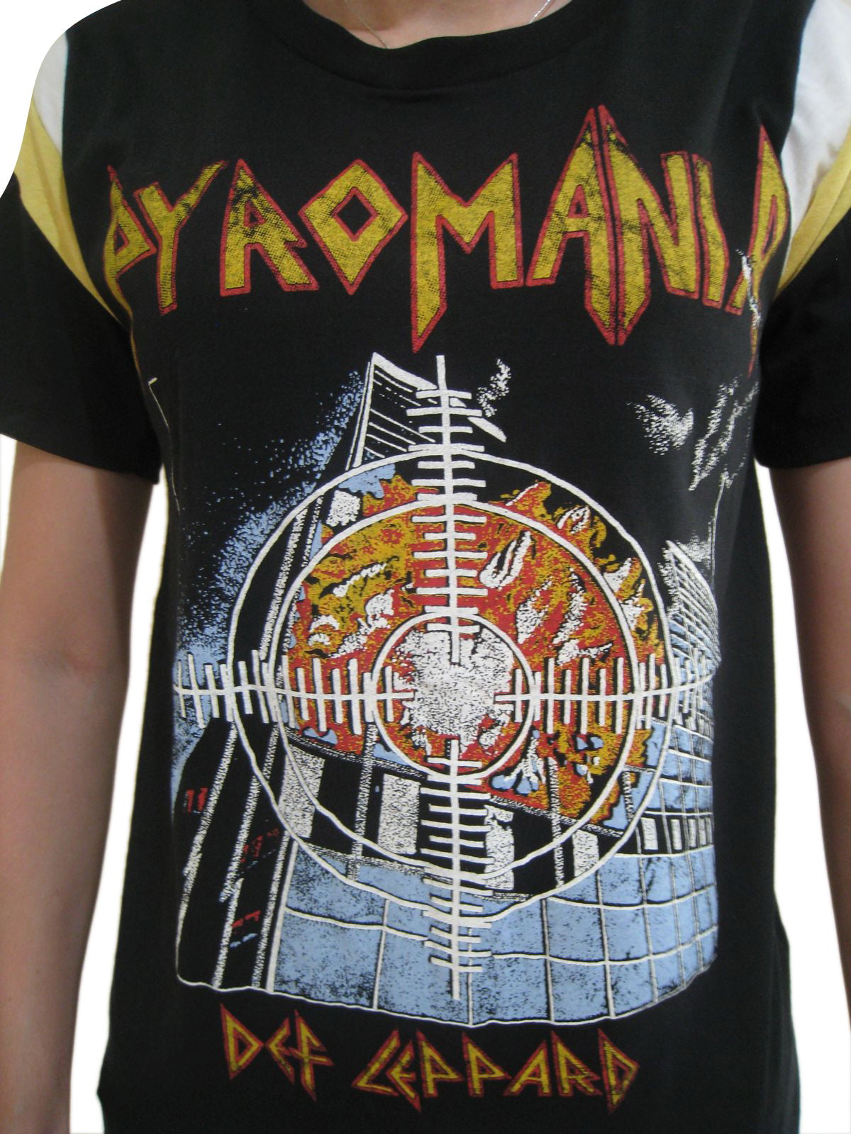 Def Leppard Pyromania Womens Short Sleeve T-Shirt