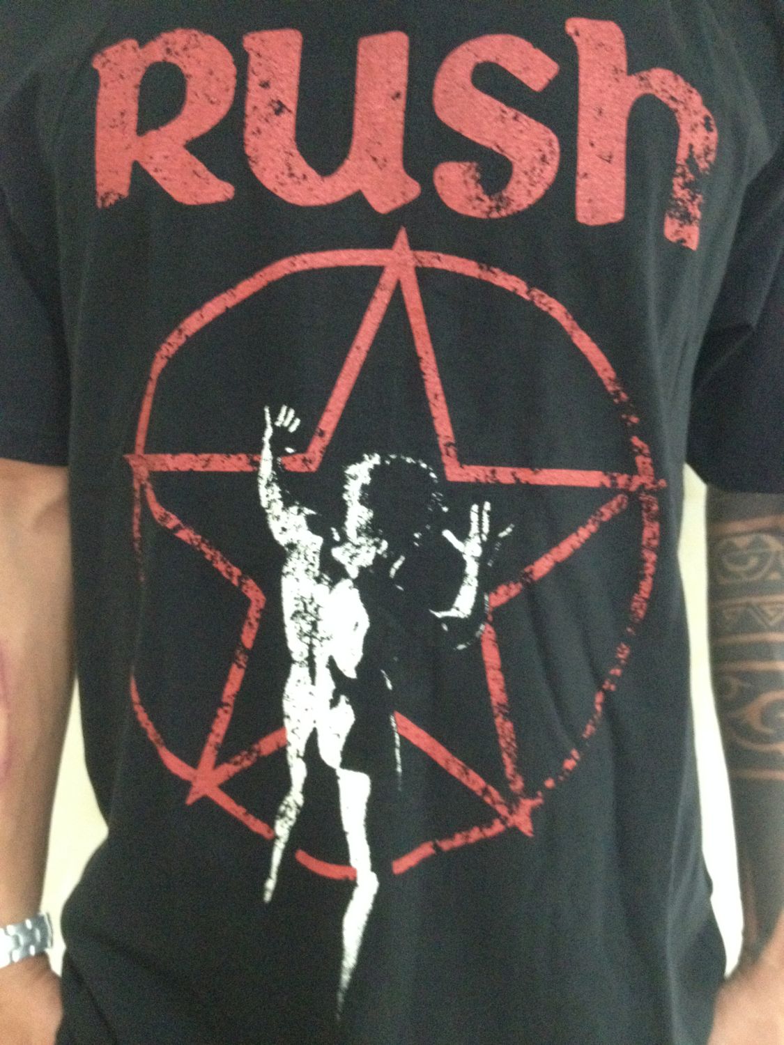 Rush Starman 1976 Mens Short Sleeve T-Shirt