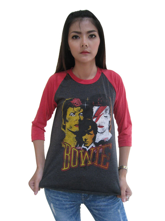 David Bowie Womens Raglan T-Shirt