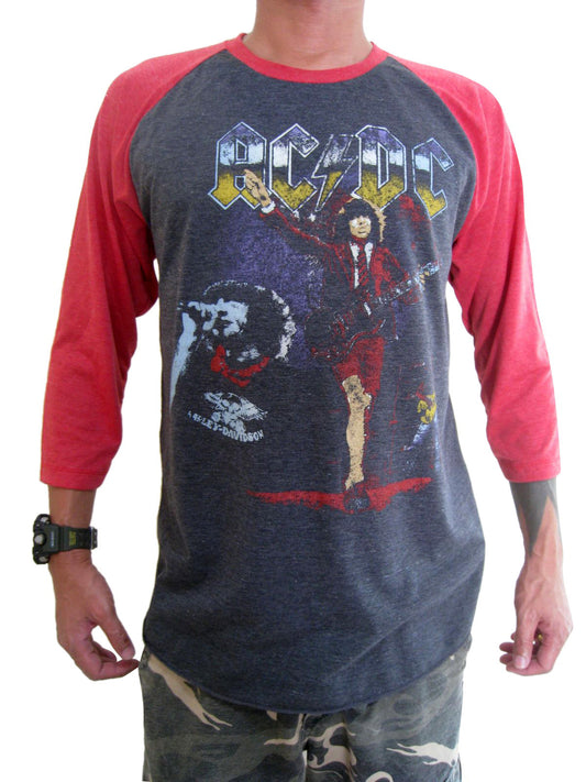 AC/DC World Tour 1988 Mens Raglan T-Shirt