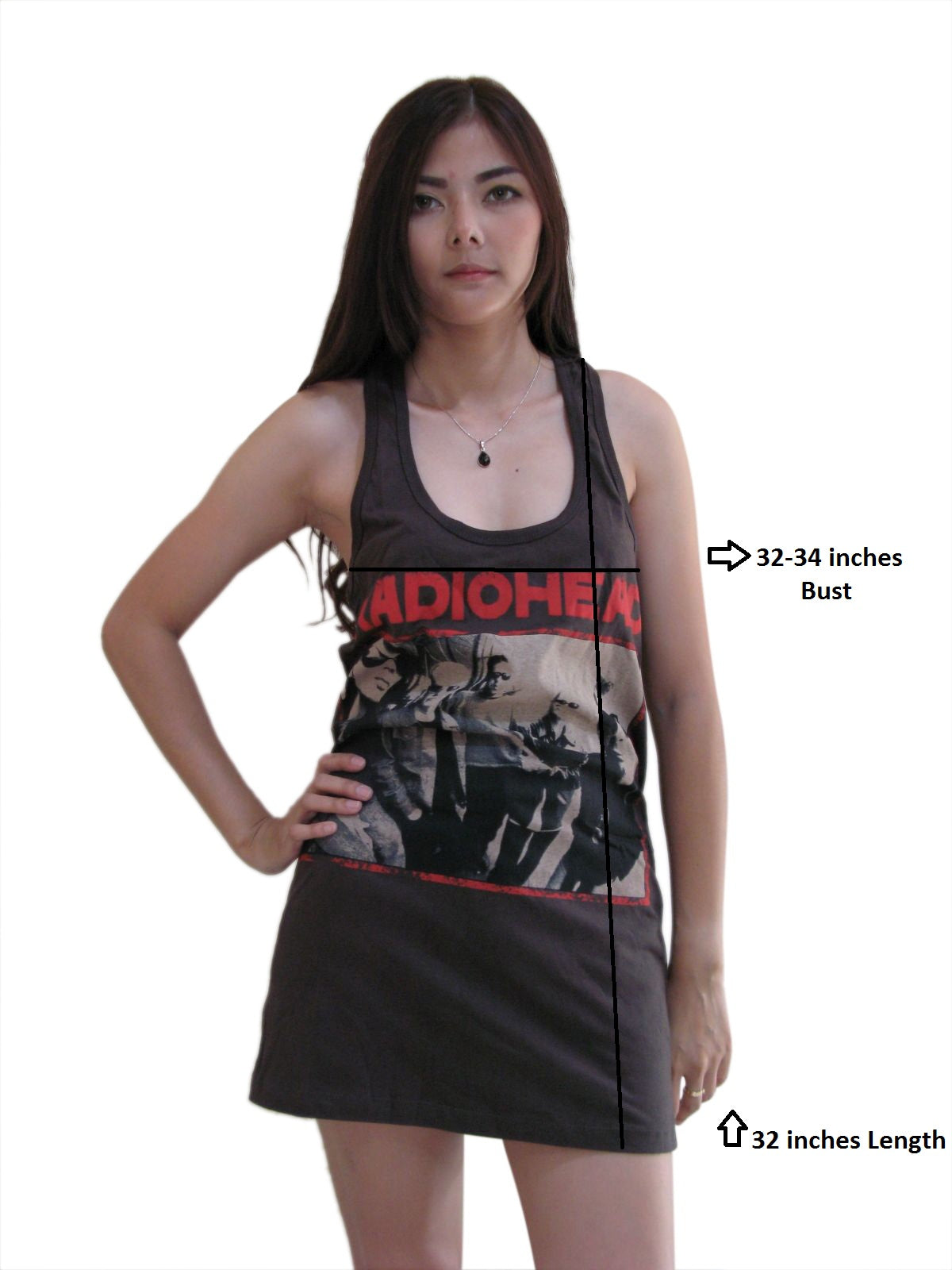 Radiohead Womens Mini Dress Tank Top