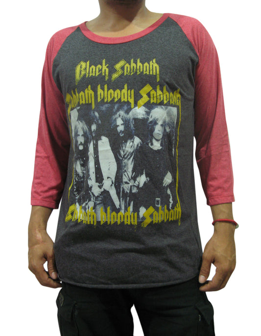 Black Sabbath Sabbath Bloody Sabbath Mens Raglan T-Shirt