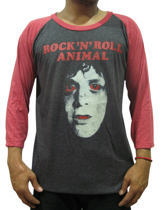 LOU REED Rock'N'Roll Animal Mens Raglan T-Shirt