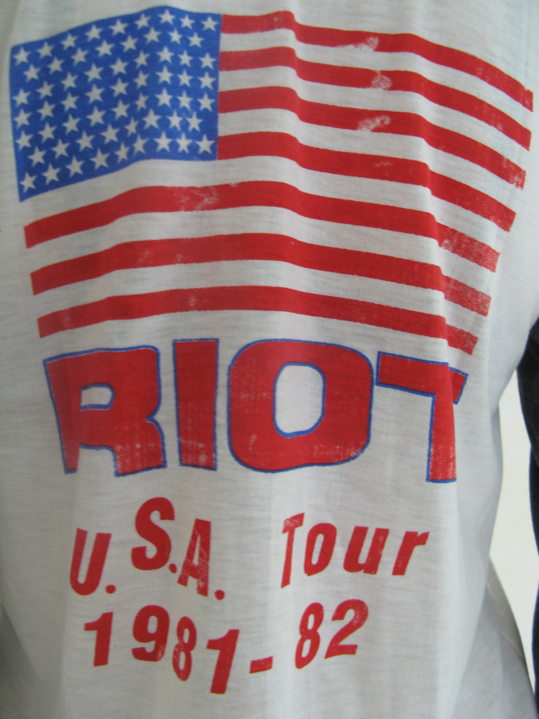 RIOT Fire Down Under Tour 1981-82 Raglan Womens T-Shirt