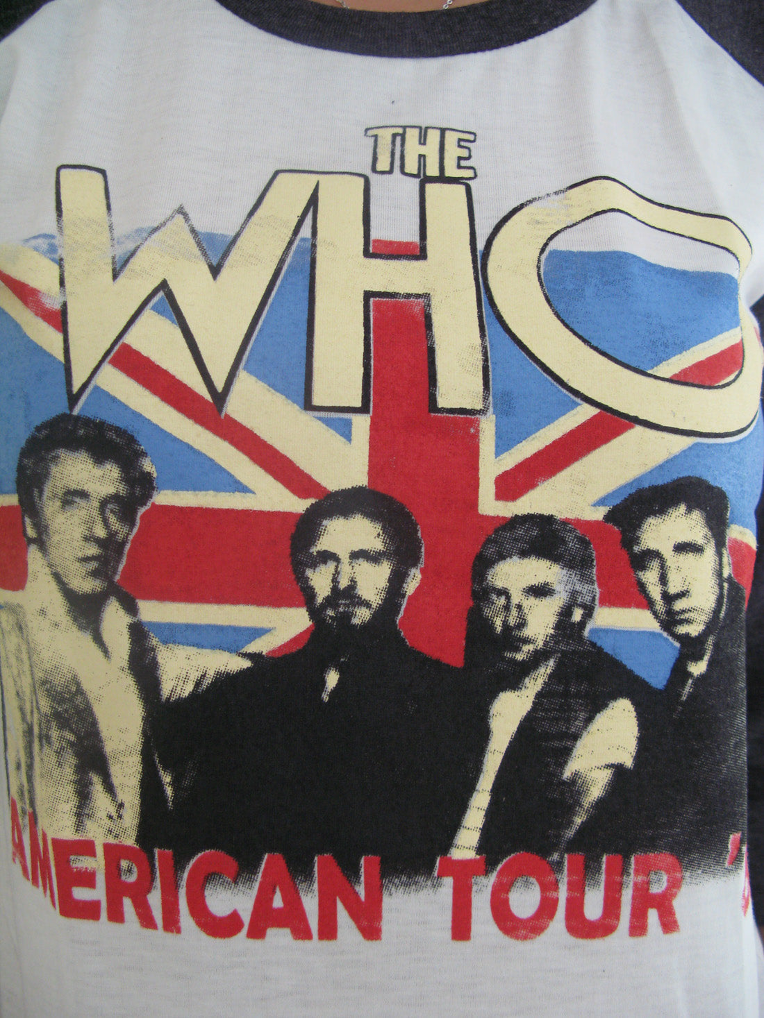 THE WHO 1982 American Tour Concert Womens Raglan T-Shirt