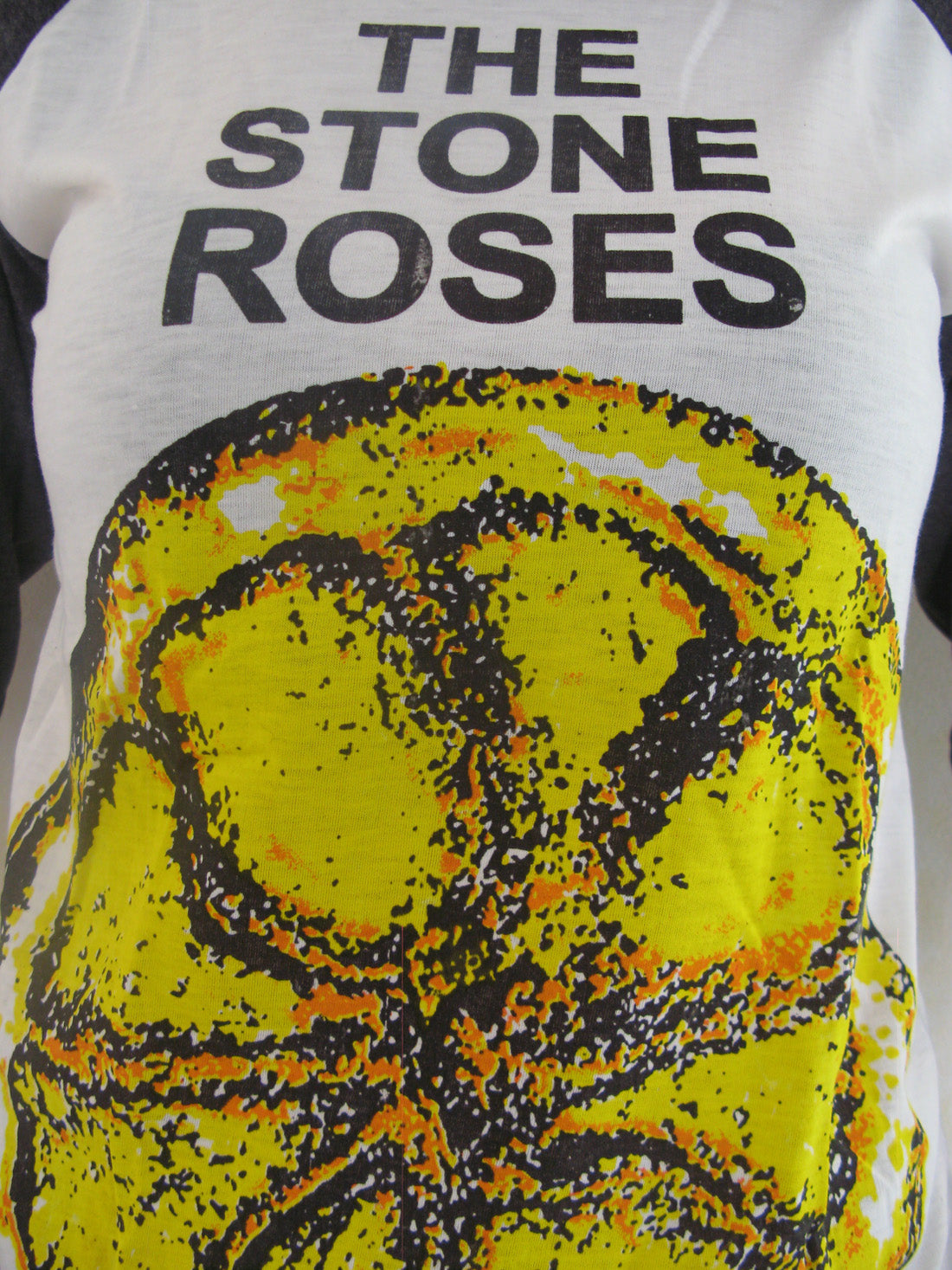 The Stone Roses Lemon Band Logo Womens Raglan T-Shirt