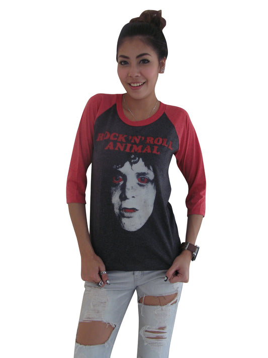 LOU REED Rock'N'Roll Animal Womens Raglan T-Shirt