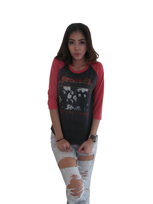 Metallica World Tour Womens Raglan T-Shirt