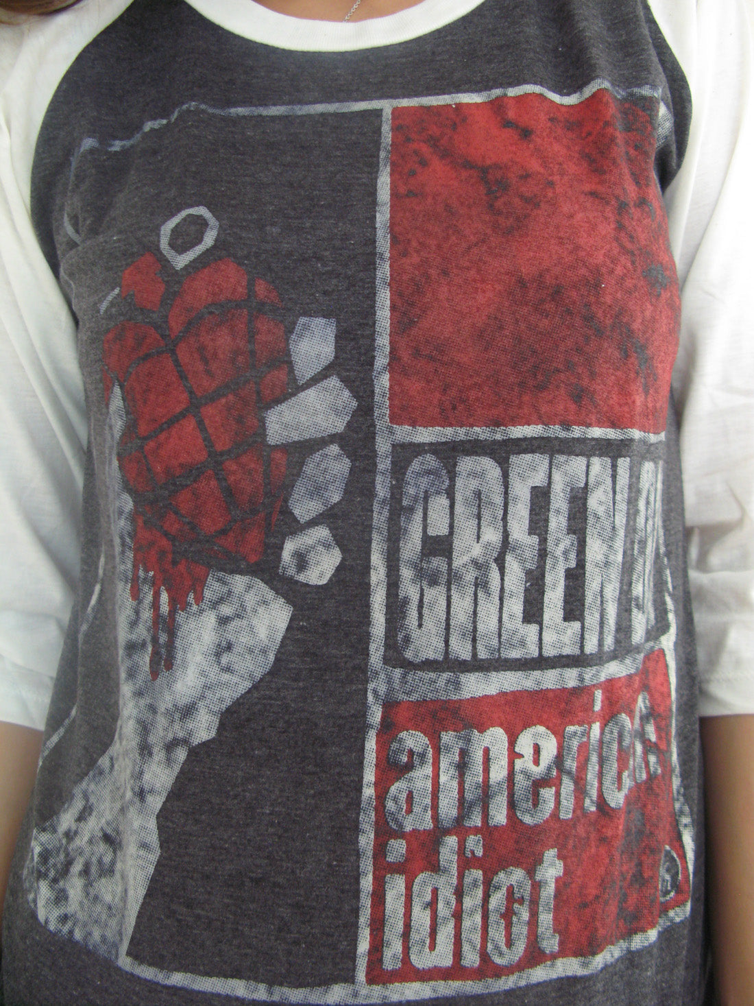 Green Day American Idiot Womens Raglan T-Shirt