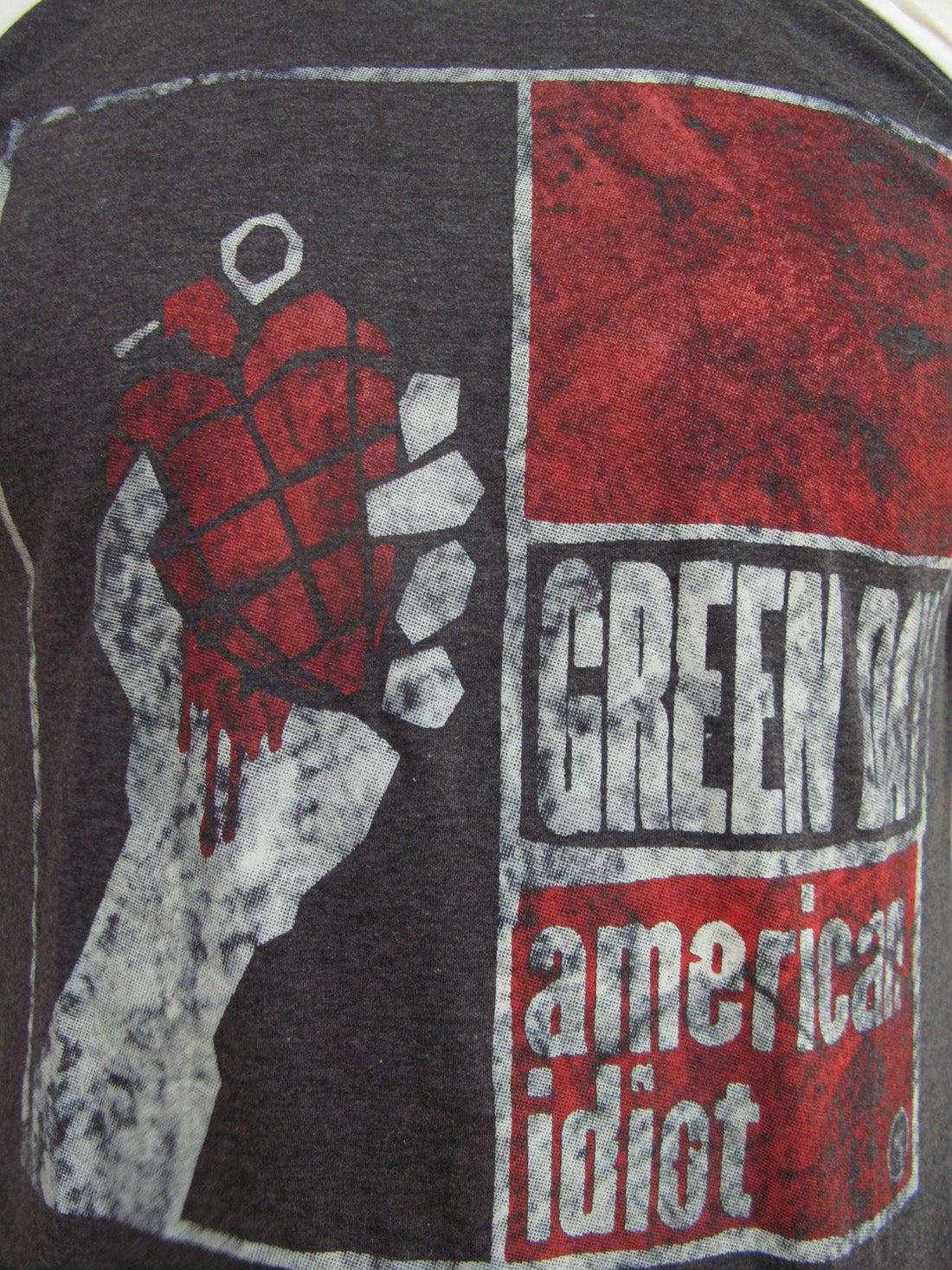 Green Day American Idiot Mens Raglan T-Shirt