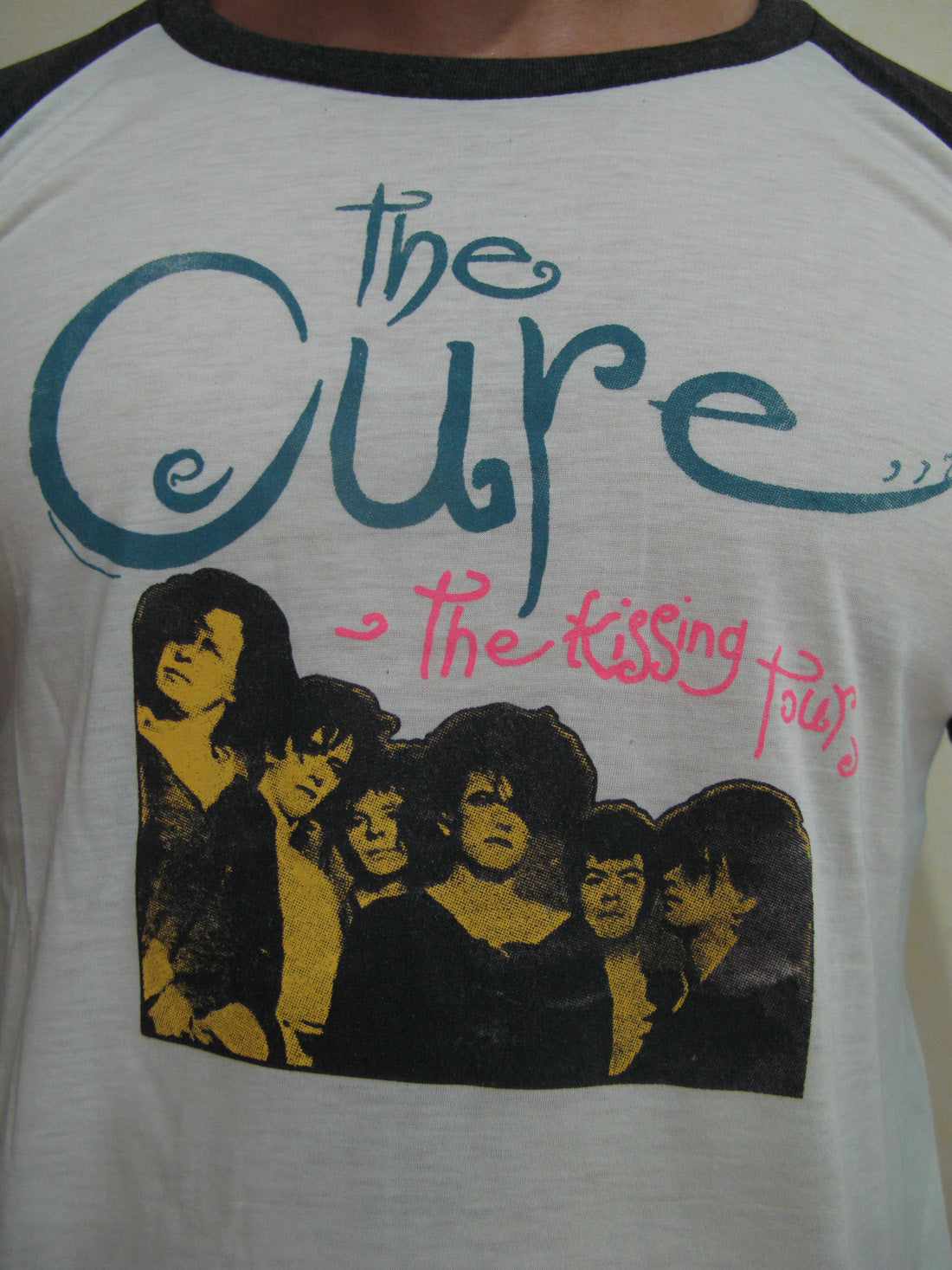 The Cure The Kissing Tour Raglan Mens T-Shirt