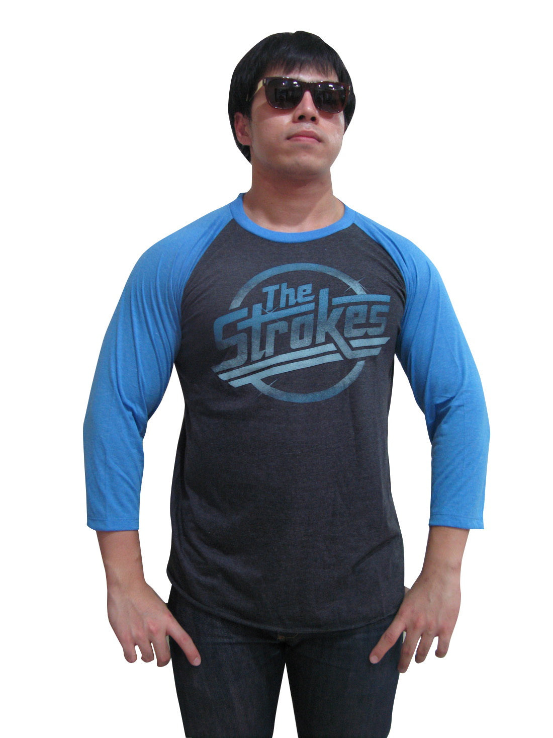 The Strokes Magna logo Mens Raglan T-Shirt