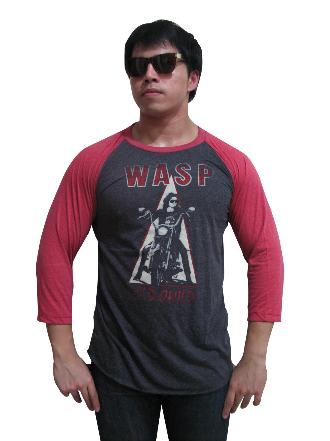 W.A.S.P Wild Child'85 Metal Rock Mens Raglan T-Shirt