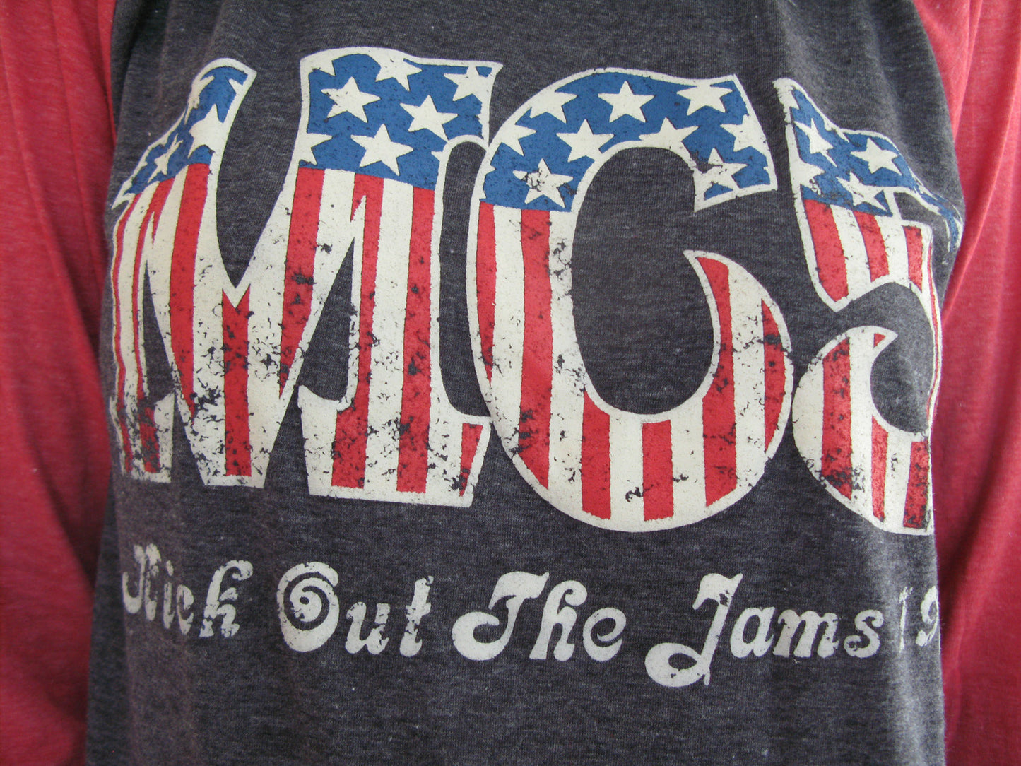 MC5 Kick Out the Jams Womens Raglan T-Shirt