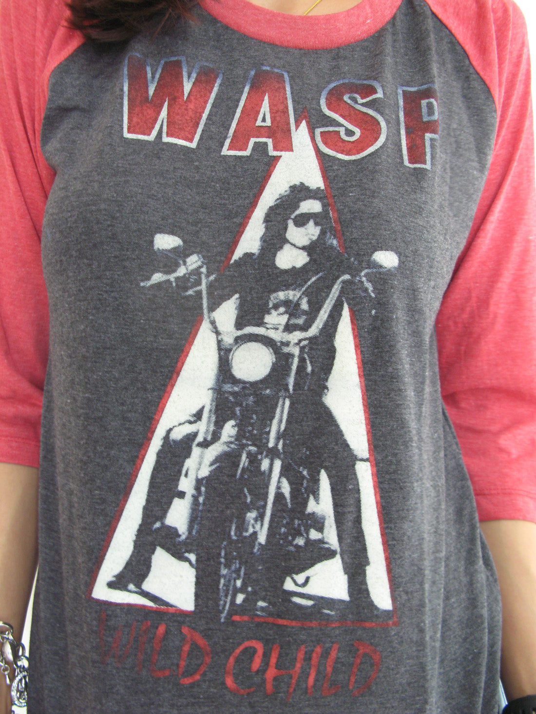 W.A.S.P Wild Child'85 Womens Raglan T-Shirt