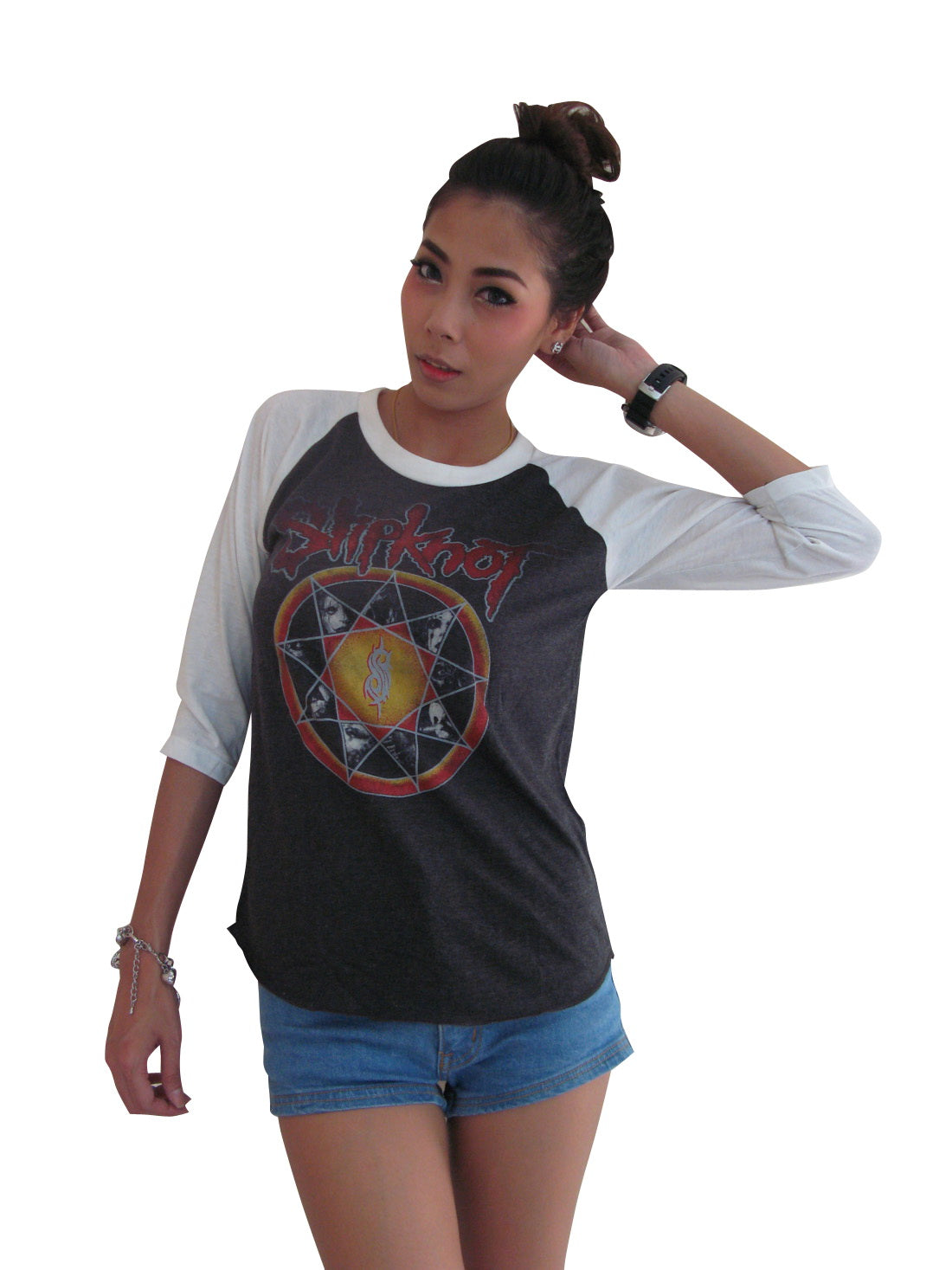 Slipknot Heavy Metal Rock Womens Raglan T-Shirt