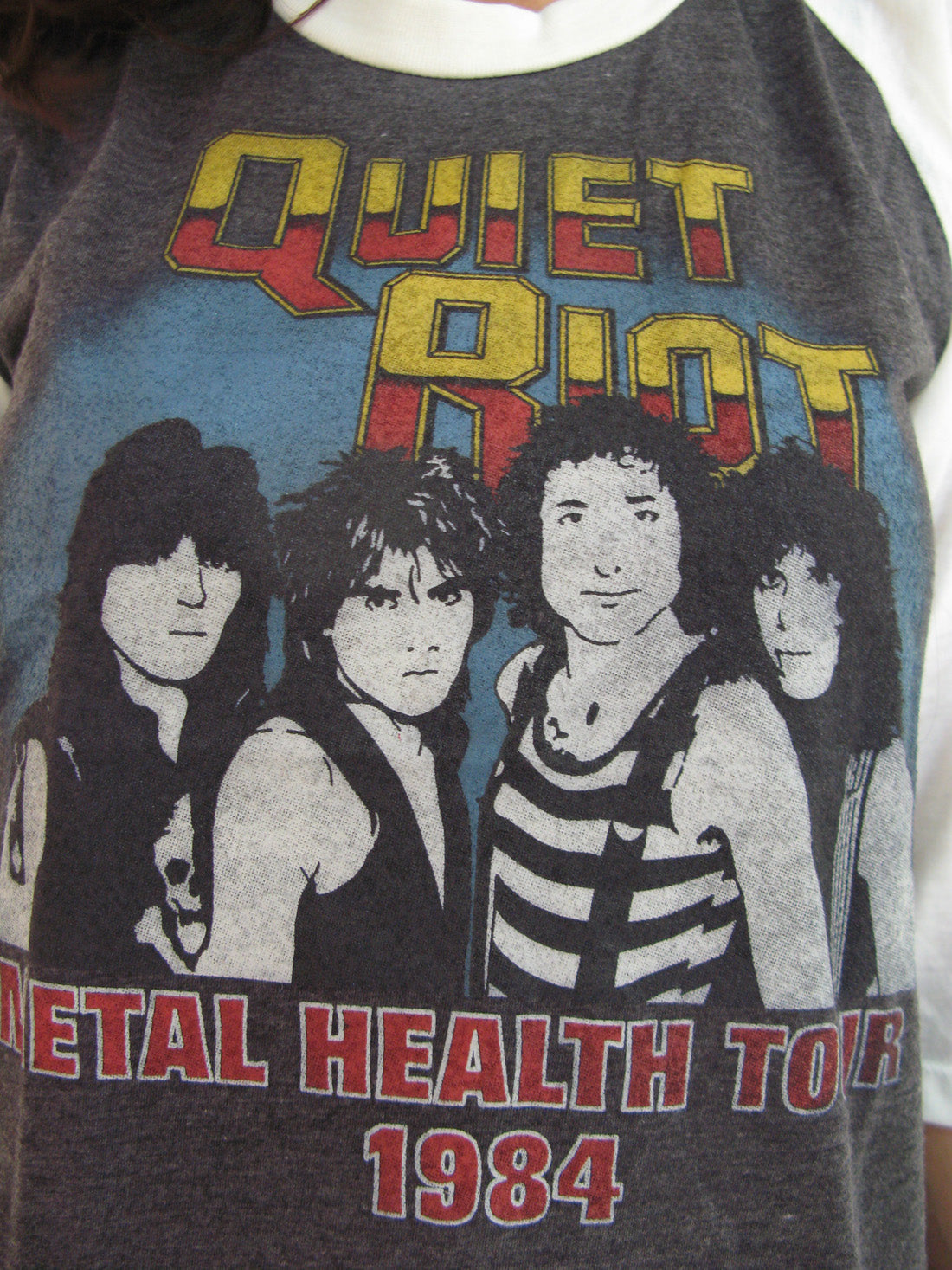 Quiet Riot Metal Health Tour'84 Womens Raglan T-Shirt