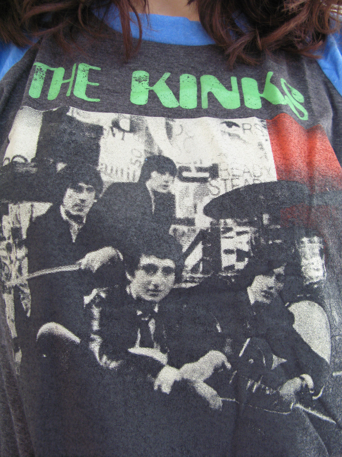 The Kinks Band 80's Tour Women Raglan T-Shirt