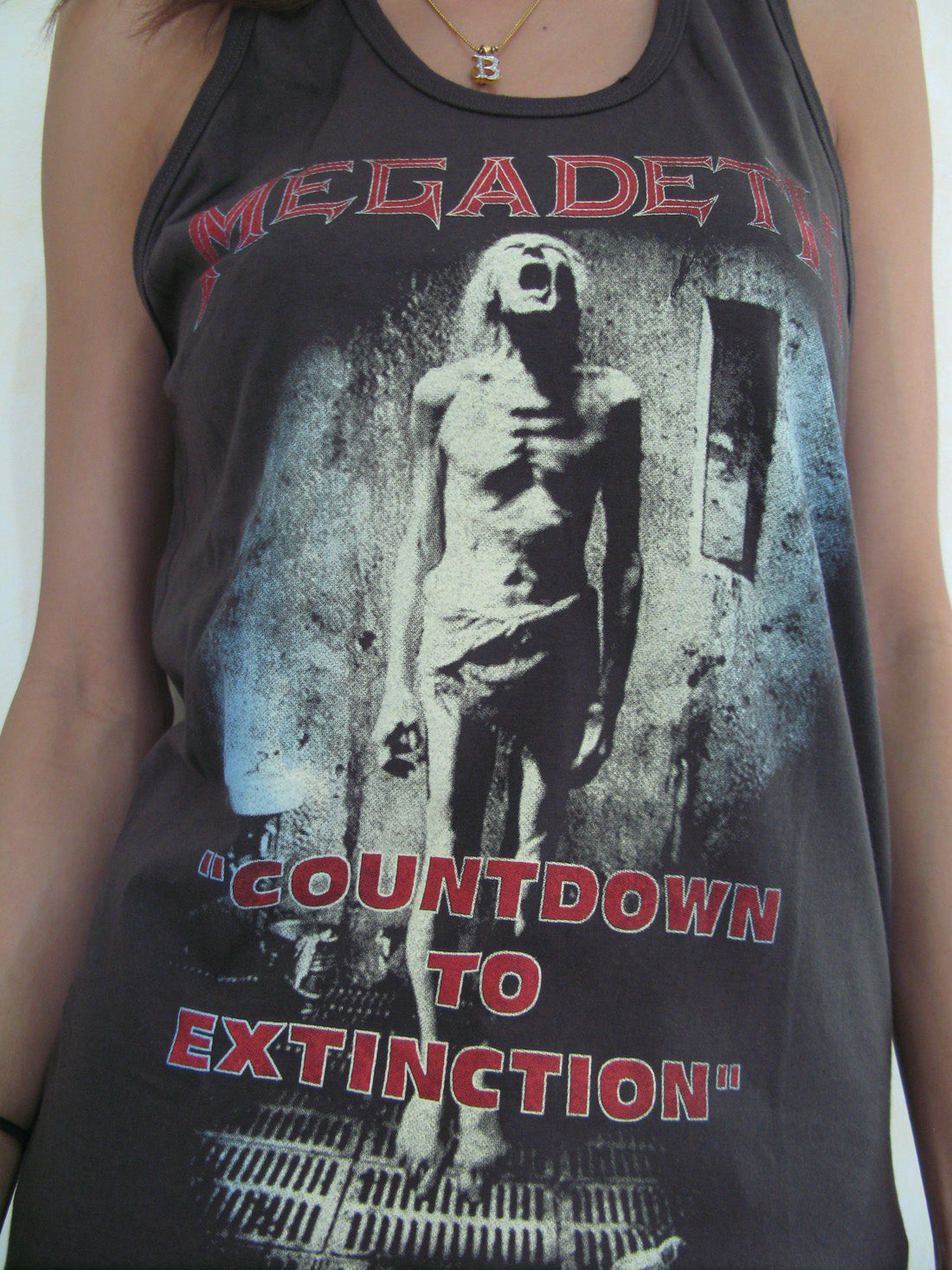 Megadeth Metal Rock Band Womens Tank Top T-Shirt