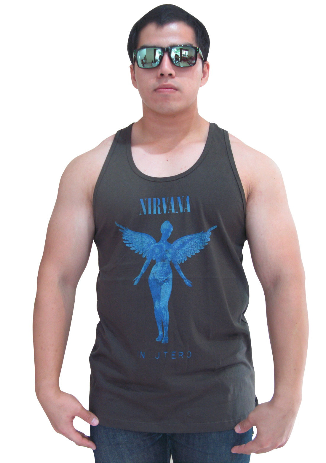 Nirvana Angel Rock Band Mens Tank Top T-Shirt