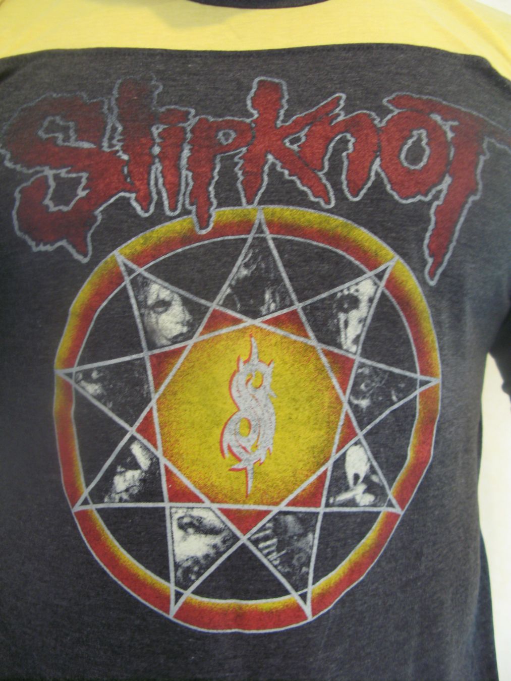 Slipknot Heavy Metal Rock Band Mens Ringer T-Shirt