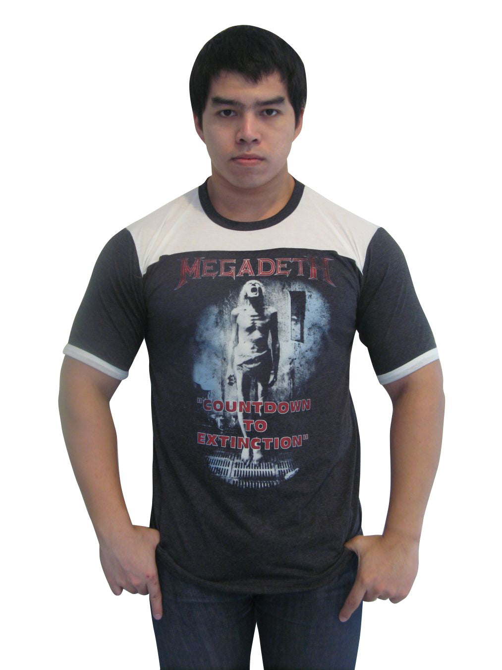 Megadeth Countdown to Extinction Mens Ringer T-Shirt