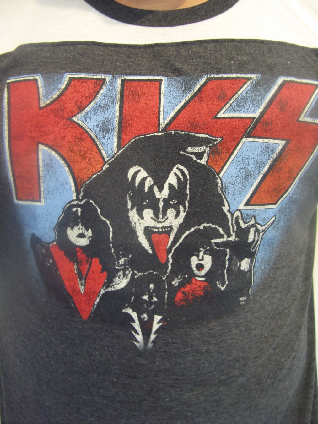 Kiss Band Rock Punk Mens Ringer T-Shirt